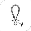 USB 2.0 Cable Woven Adjustable Lanyard Devia EC428 USB C to USB C PD 60W 1.6m Cable Pro5 Black