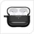 Silicon Case Spigen Rugged Armor Apple AirPods Pro 1/ 2 with Hook Matte Black