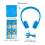 Wired Stereo Headphones Buddyphones Explore Plus for Kids Blue
