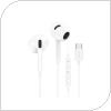 Hands Free Stereo Foneng T66 USB C White