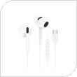 Hands Free Stereo Foneng T66 USB C White