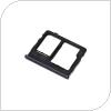 Βάση Κάρτας Sim & SD Samsung A326B Galaxy A32 5G Μαύρο (Original)