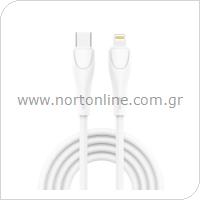 USB 2.0 Cable inos UltraCon USB C to Lightning 20W 2m White