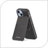 Θήκη Δερμάτινη Dux Ducis Rafi Mag 3 σε 1 MagSafe RFID Blocker Apple iPhone 14 Plus με Stand Μαύρο