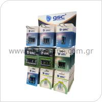 Επιτραπέζιο Stand Battery GSC 28x48x18cm 9 Θέσεων με Μπαταρίες (93 blisters)
