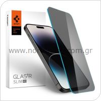 Tempered Glass Full Face Spigen Glas.tR Slim HD Privacy Apple iPhone 14 Pro (1 τεμ.)