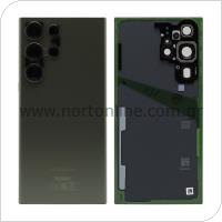Battery Cover Samsung S918B Galaxy S23 Ultra 5G Green (Original)
