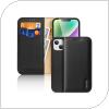 Θήκη Δερμάτινη Dux Ducis Hivo RFID Wallet Apple iPhone 15 Μαύρο