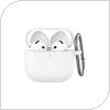 Silicon Case AhaStyle WG163 Apple AirPods 4 Premium with Hook White