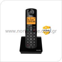 Ασύρματο Τηλέφωνο Alcatel S280 με Δυνατότητα Αποκλεισμού Κλήσεων Μαύρο