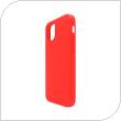 Θήκη Liquid Silicon inos Apple iPhone 12 mini L-Cover Κόκκινο
