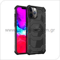 Θήκη TPU & PC Shock Proof Devia Apple iPhone 13 Pro Vanguard Διάφανο-Μαύρο