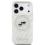 Θήκη Σιλικόνης Karl Lagerfeld Magsafe Apple iPhone 17 Pro Max Glitter Karl & Choupette Heads Λευκό