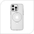 Θήκη TPU & PC Shock Proof Devia Magnetic Apple iPhone 16 Pro Clean με Stand Διάφανο