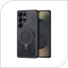 TPU & PC Back Cover Dux Ducis Aimo Magnetic MagSafe with Stand Samsung S938 Galaxy S25 Ultra 5G Black
