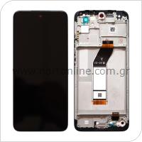 LCD with Touch Screen & Middle Plate Xiaomi Redmi 10 Carbon Grey (Original)