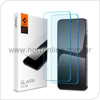 Tempered Glass Full Face Spigen Glas.tR Slim Xiaomi 13 5G (2 τεμ.)