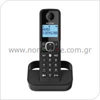 Ασύρματο Τηλέφωνο Alcatel F860CE με Δυνατότητα Αποκλεισμού Κλήσεων Μαύρο
