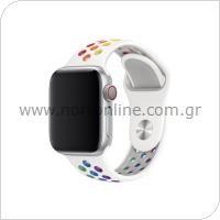 Strap Devia Sport2 Apple Watch (38/ 40/ 41mm) Deluxe Rainbow