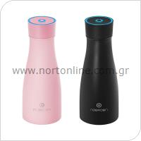 Smart Μπουκάλι-Θερμός UV Noerden LIZ Stainless 350ml Ροζ + Μαύρο