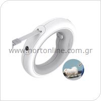 UFO Retractable Dog Leash Moestar 2 Plus up to 30 Kgr White-Grey