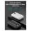 Φορτιστής Ανάγκης Devia EP208 MINI 22.5W 20000mAh με 2 Ενσωματωμένα Καλώδια Ultra4 Ασημί