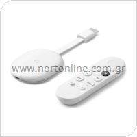 Google TV Stick Chromecast 4K 8GB Λευκό
