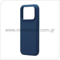 Θήκη Liquid Silicon inos Apple iPhone 17 Pro 5G Velvet Σκούρο Μπλε