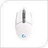 Wired Mouse Gaming Logitech G102 Lightsync White