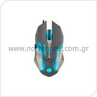 Ενσύρματο Ποντίκι Gaming Natec Fury Warrior NFU-0869 Γκρι-Μπλε