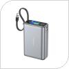 Φορτιστής Ανάγκης Foneng PX132 65W 20000mAh με 3 Θύρες & Έγχρωμη Οθόνη Σκούρο Γκρι