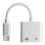 Adaptor Devia EC610 USB C Male to 2 x USB C Female for Charge & Hands Free Smart White