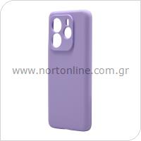 Θήκη Liquid Silicon inos Xiaomi Redmi Note 14 5G Velvet Βιολετί
