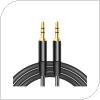 Audio Aux Cable Maxlife 3.5mm/3.5mm 1m Black