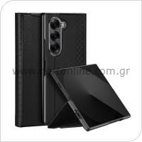 PU Leather Back Cover Dux Ducis Bril Samsung Z Fold 6 5G Black