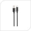 Καλώδιο Σύνδεσης USB 2.0 Foneng XS07 USB A σε USB C 3Α 1.2m Μαύρο
