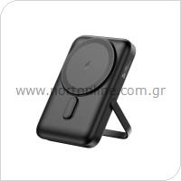 Φορτιστής Ανάγκης Foneng CX101 Magnetic Wireless 15W 10000mAh με Βραχίονα Στήριξης Μαύρο