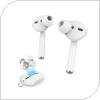 Earhooks Σιλικόνης με Θήκη AhaStyle PT66 Apple Earpods & Airpods Enhanced Sound Λευκό (3 ζεύγη)