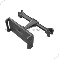 Universal Car Rear Seat Headrest Holder Devia ES077 Magic Clip for Smartphones & Tablets 5.0-12.0'' Black