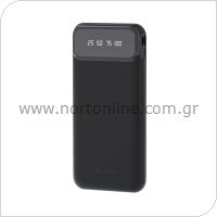 Power Bank Devia EP189 10W 10000mAh with 4 Built-in Cables Kintone Black