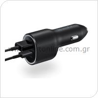 Car Charger Fast Charging Samsung EP-L4020 with Dual Output USB A & USB C PD 40W Black