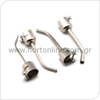 Set Bent Curved Angle Hot Air Gun Nozzle for Use Under Microscope (4 pcs)