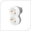 Power Adapter GSC 2 Way White-Grey