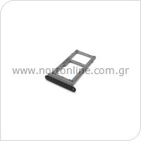Sim & SD Card Holder Samsung G960F Galaxy S9 Black (Original)