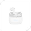 True Wireless Bluetooth Earphones Foneng BL159 with Digital Display White