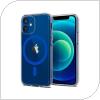 Θήκη TPU & PC Spigen Ultra Hybrid Mag Magsafe Apple iPhone 12 mini Διάφανο-Μπλε