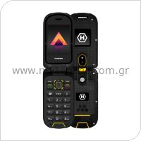 Κινητό Τηλέφωνο Hammer Bow LTE (Dual SIM) Μαύρο-Κίτρινο