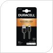 USB 2.0 Cable Duracell USB A to MFI Lightning 2m Black