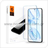 Tempered Glass Full Face Spigen Glas.tR Slim HD Samsung S916B Galaxy S23 Plus 5G Clear (1 pc)