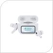 True Wireless Bluetooth Earphones Devia ANC EM062 Pro2 with Screen White